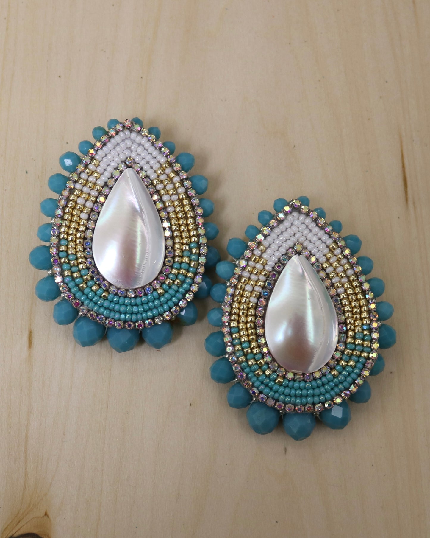 Mother of Pearl Post Earrings