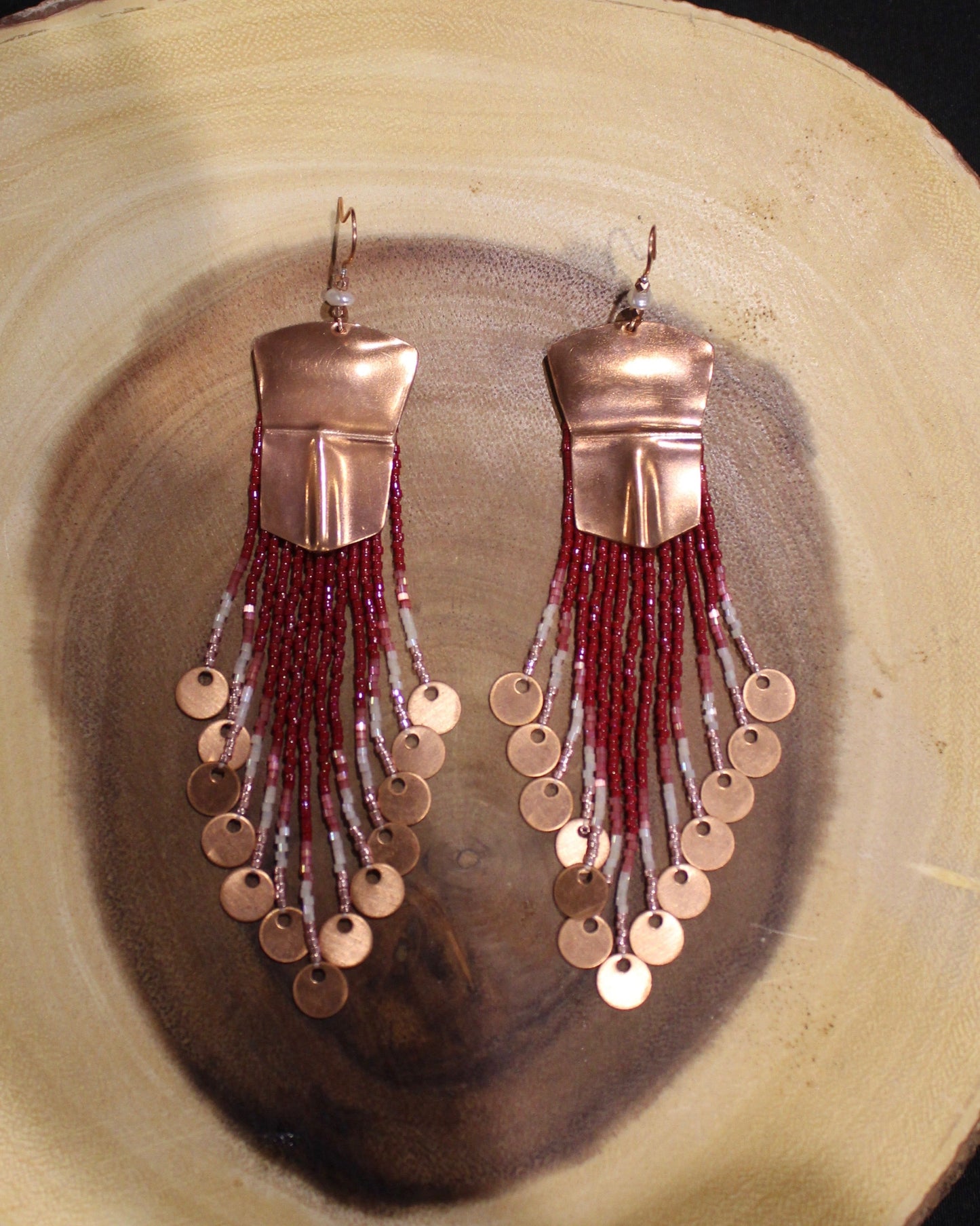 Tináa & Gradient Fringe Earrings