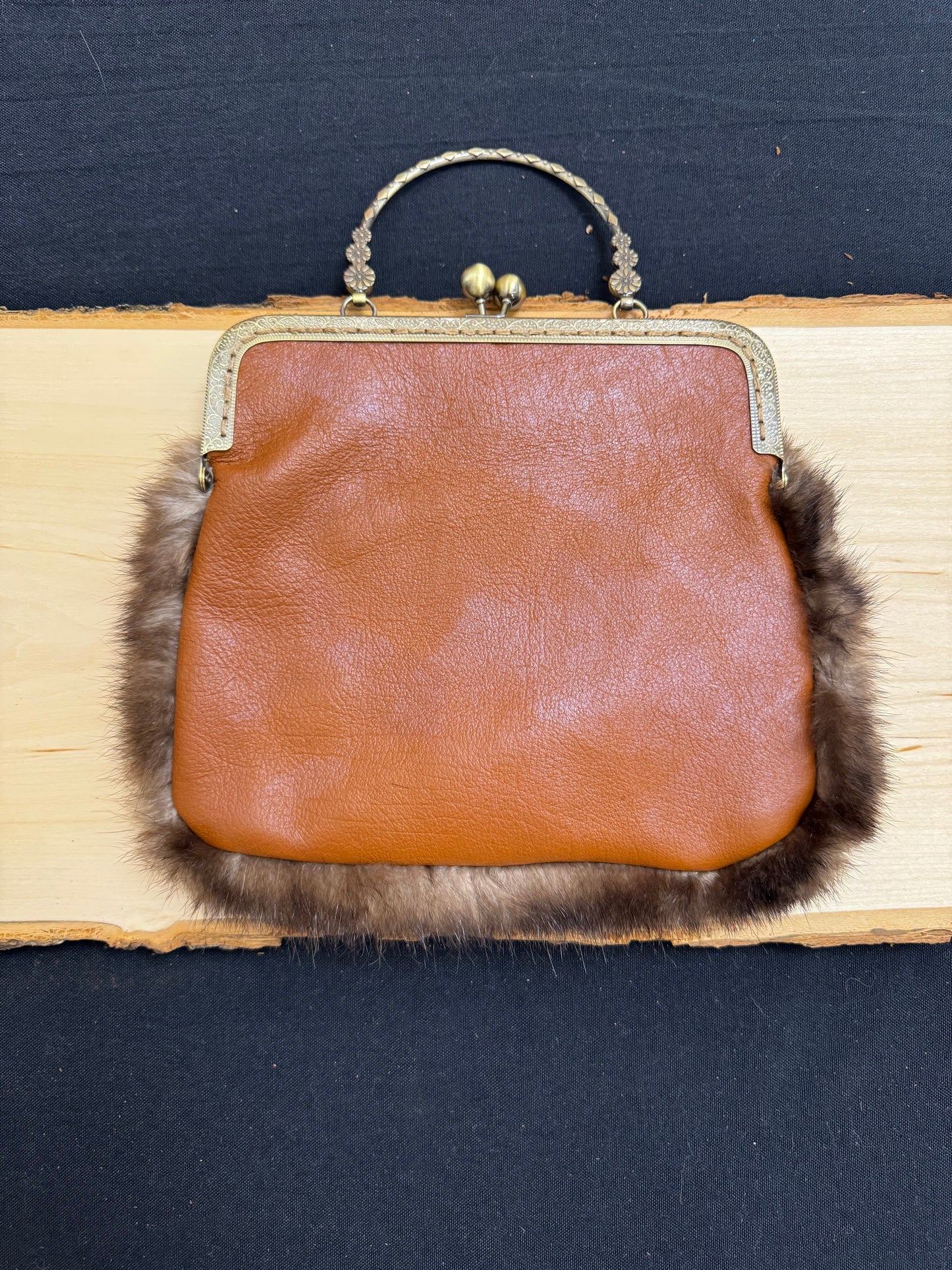 Classic Cowhide & Sea Otter Purse