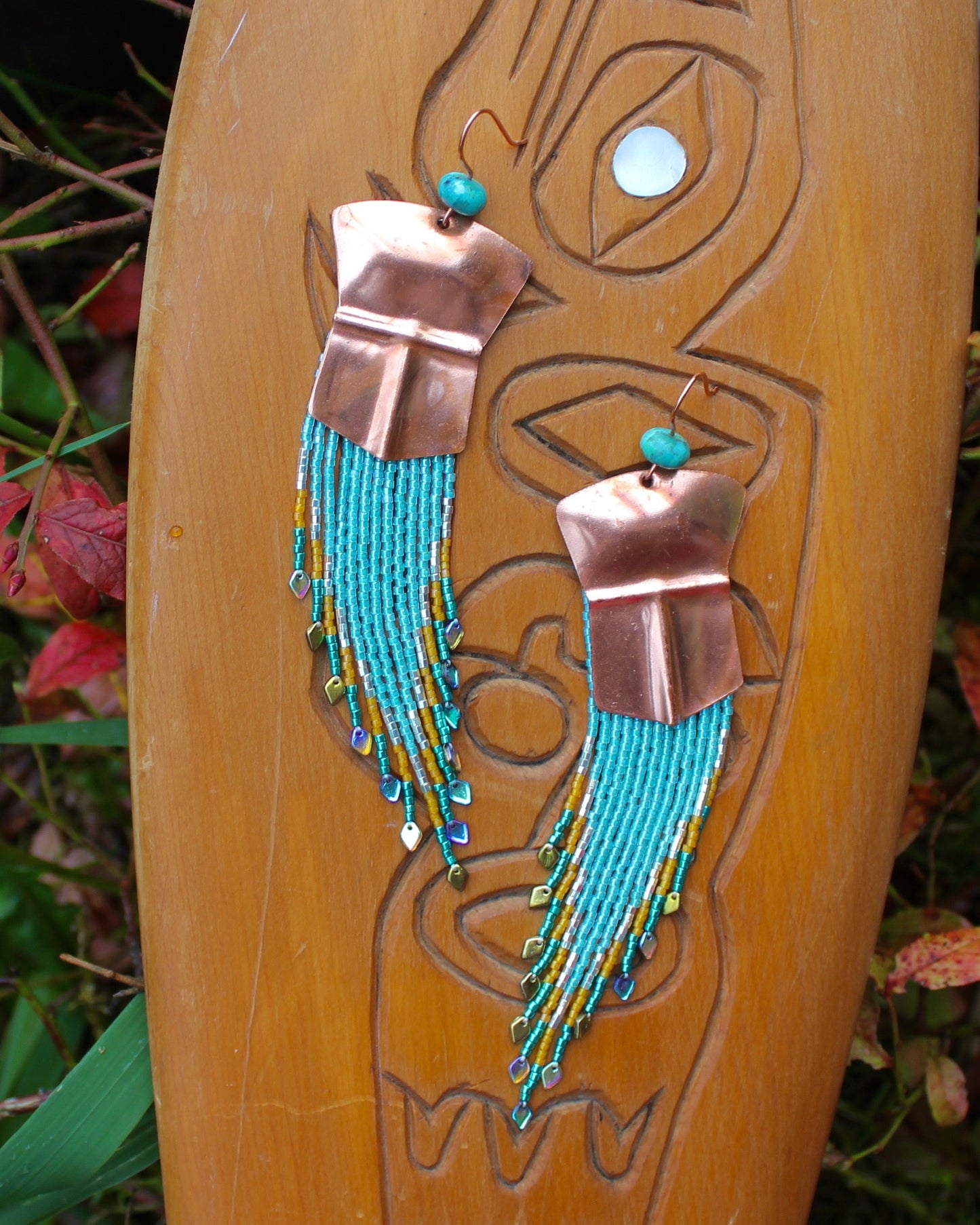 Tináa & Gradient Fringe Earrings