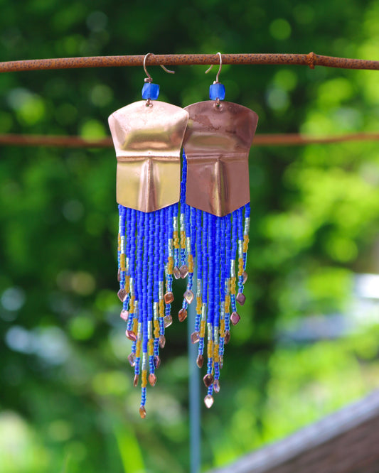 Tináa & Gradient Fringe Earrings