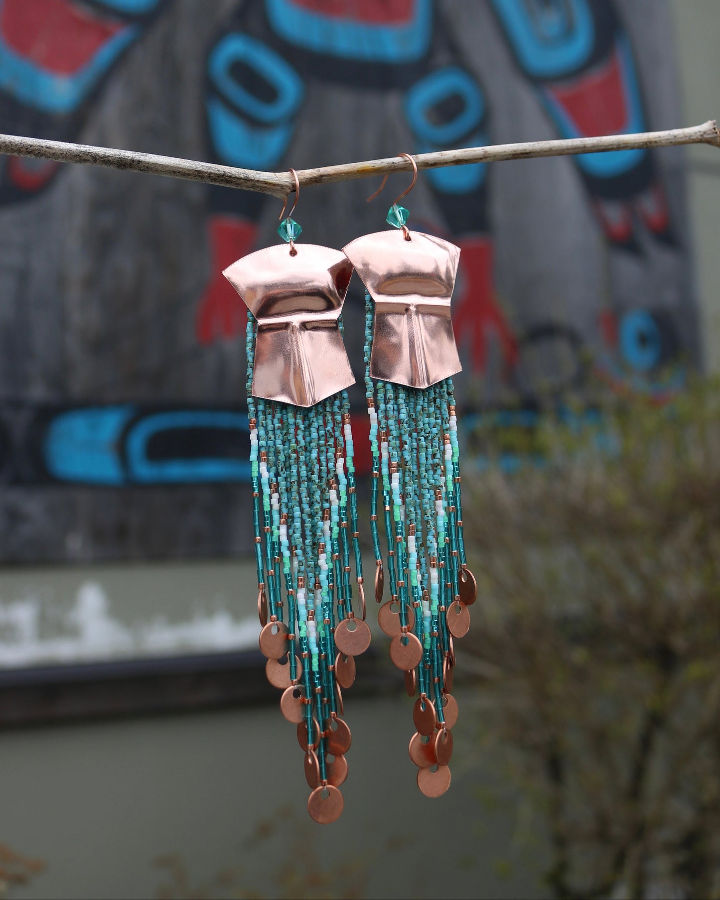 Tináa & Gradient Fringe Earrings
