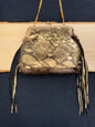 Gold Python Embossed Purse