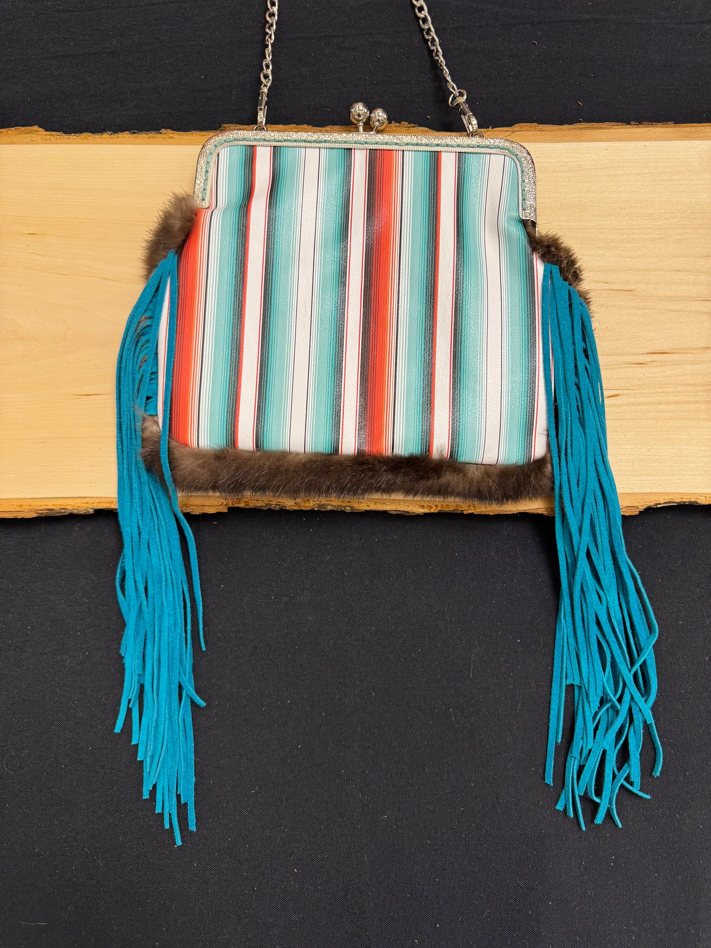 Striped Serape Purse