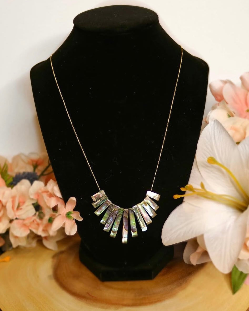 Abalone Fan Necklace