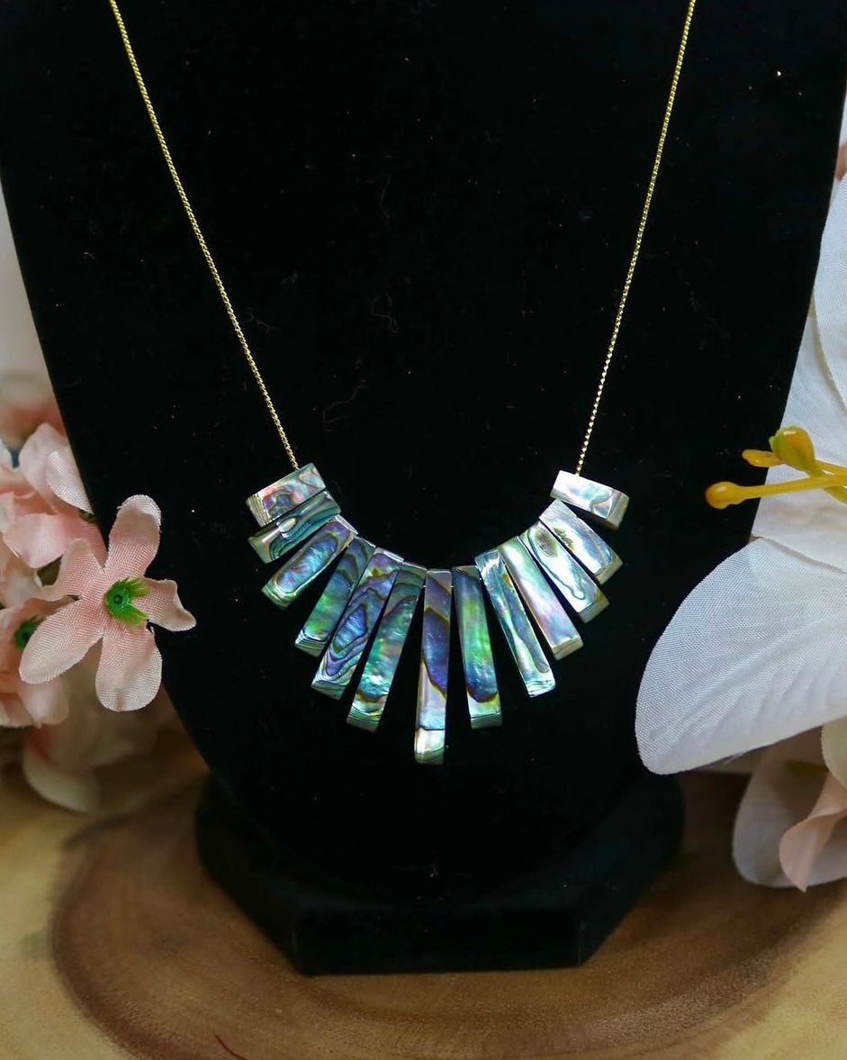 Abalone Fan Necklace