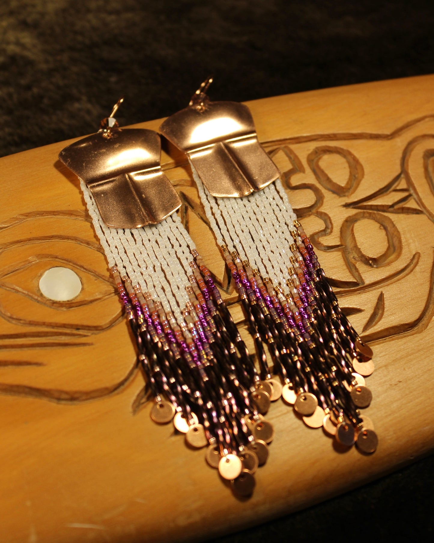 Tináa & Gradient Fringe Earrings