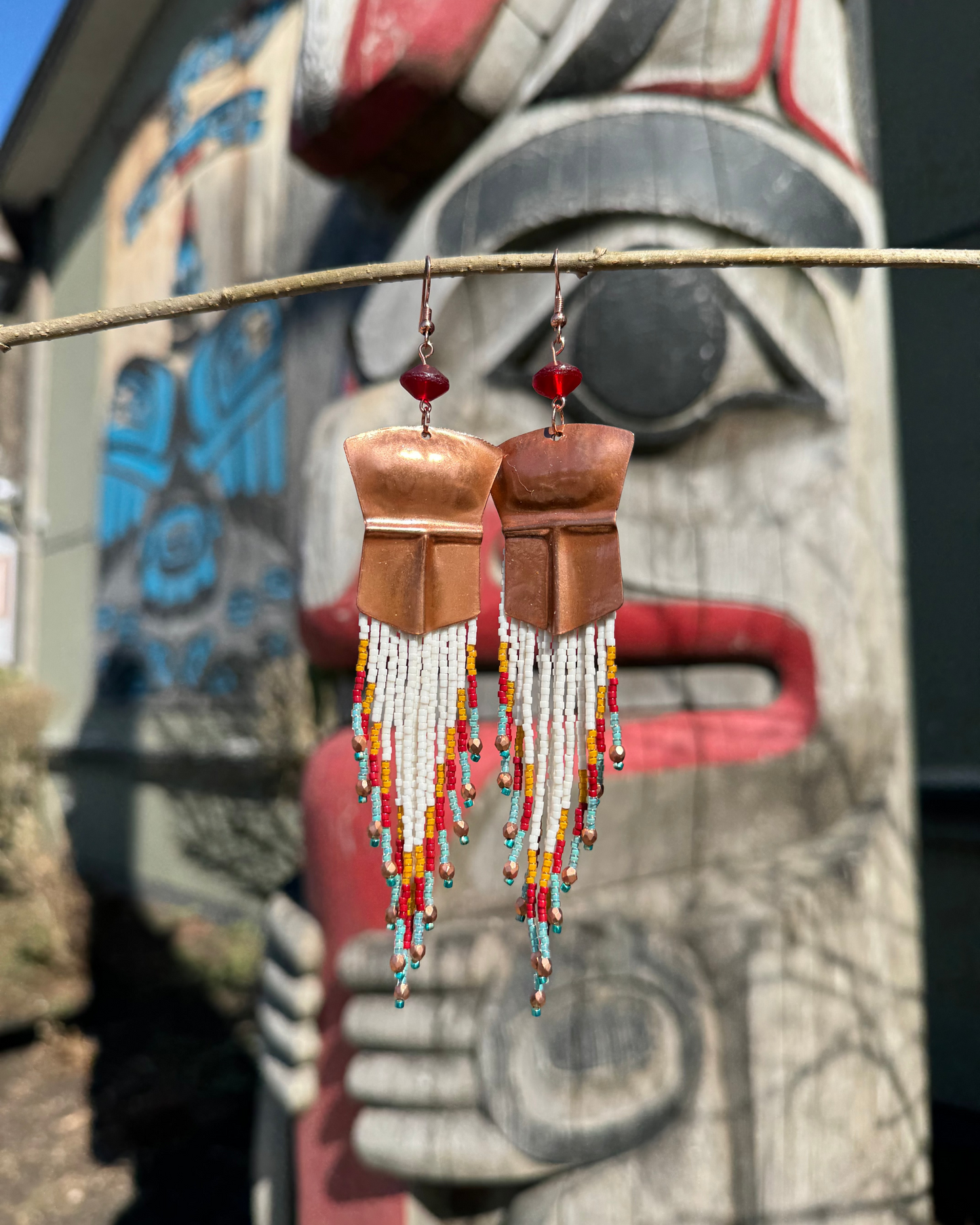 Tináa & Gradient Fringe Earrings